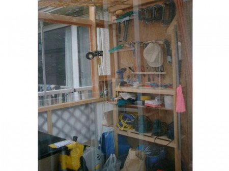 作業小屋の一部